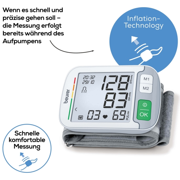 Beurer Handgelenk-Blutdruckmessgerät BC 51