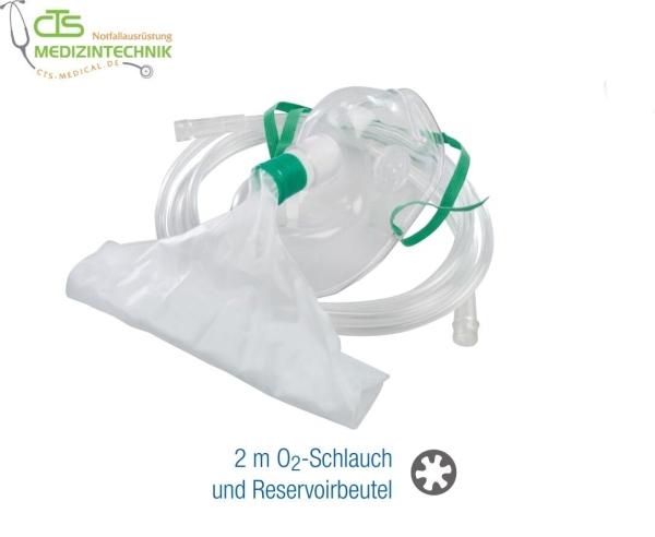 10 St. Sauerstoffmaske Erwachsene O2 Maske mit Reservoir High Flow Ohio Highflow